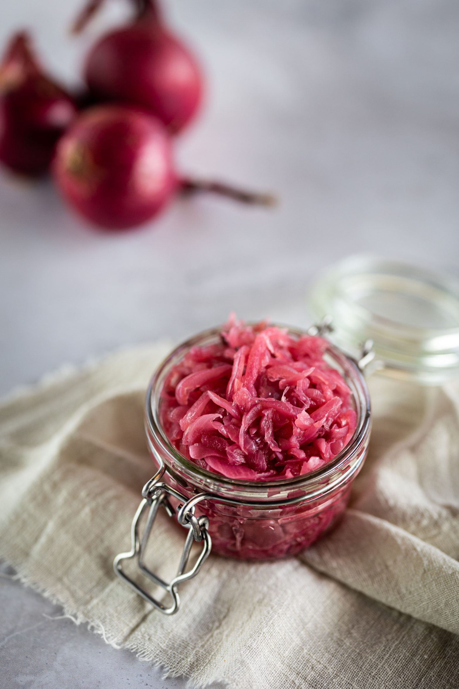 pickles d'oignon rouge